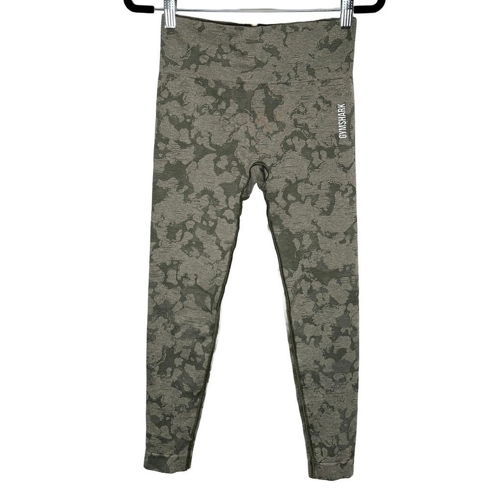 Gymshark‎ Women's Adapt Camo Seamless Leggings Flattering High Rise Ruched Bum S